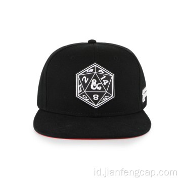 Desain kustom topi snapback logo karet